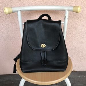 Vintage black 9791 Coach knapsack